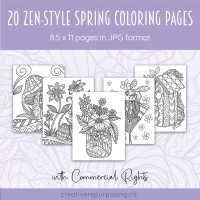 20 Zen-Style Spring Coloring Pages