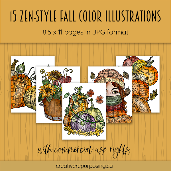 15 zenstyle fall color illustrations promo 600
