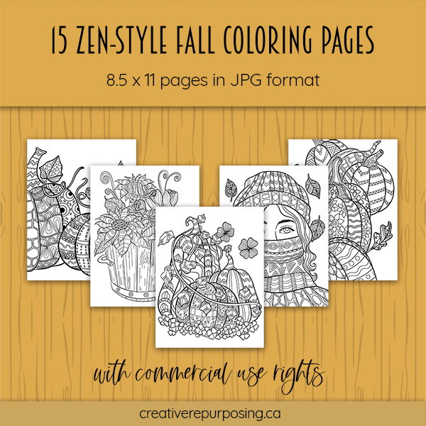 15 zenstyle fall coloring pages 600