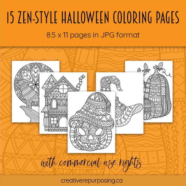 15 zenstyle halloween coloring pages 600
